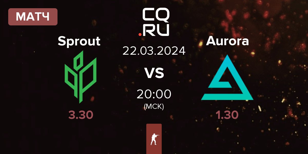 Матч Ex-Sprout ex-Sprout vs Aurora Gaming Aurora | 22.03