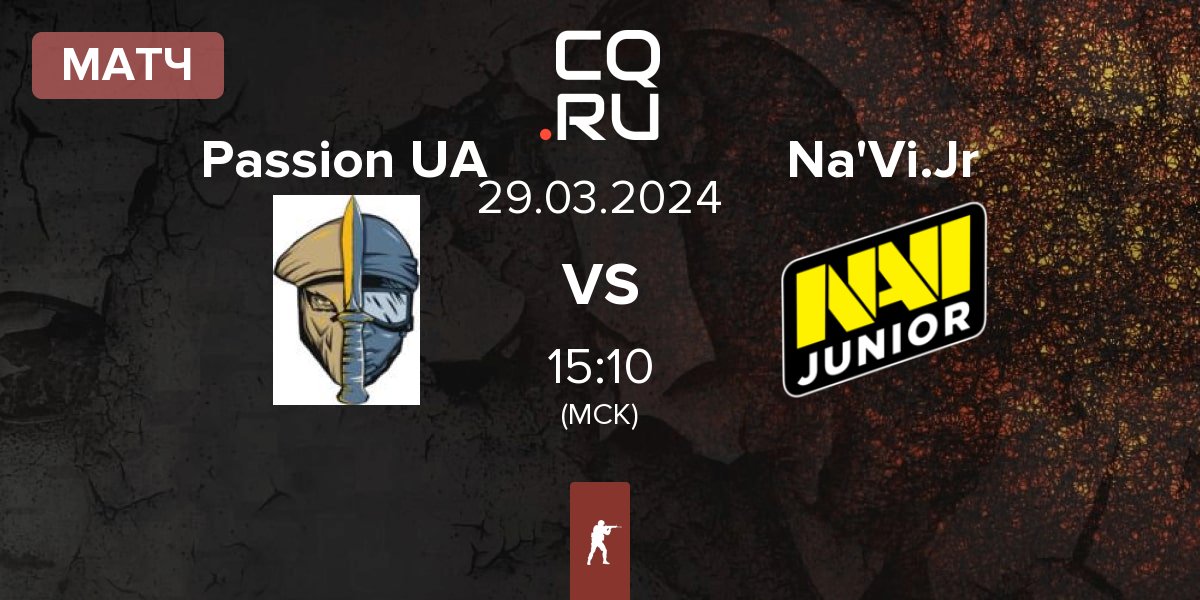 Матч Passion UA vs Natus Vincere Junior Na'Vi.Jr | 29.03