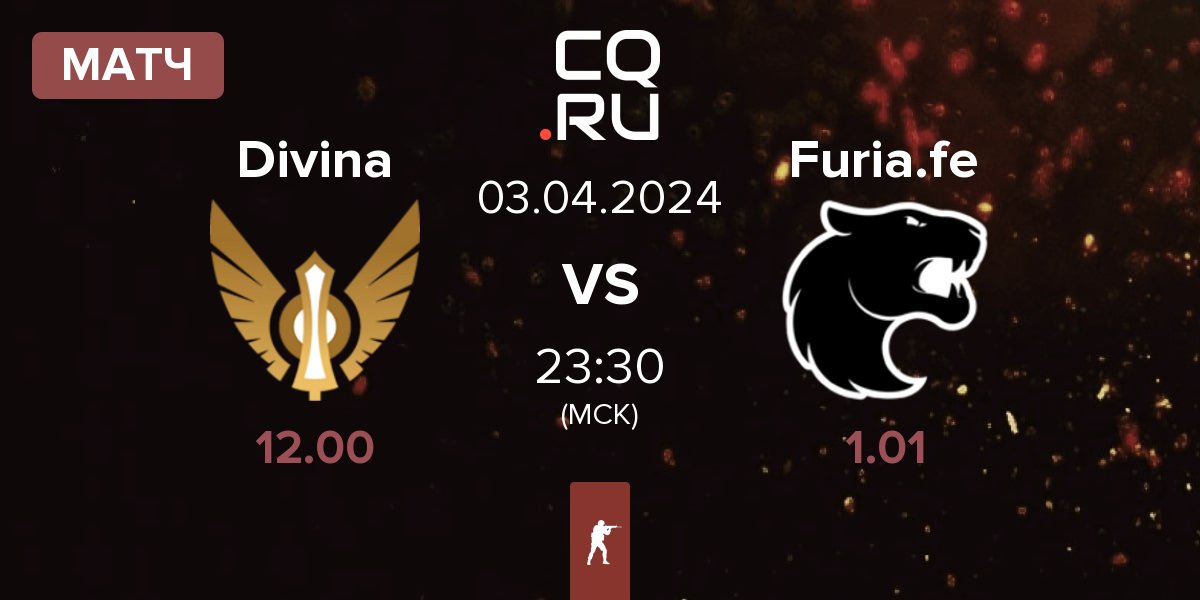 Матч DIVINA Female Divina vs FURIA Esports Female Furia.fe | 03.04