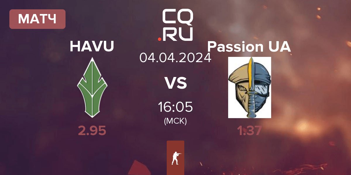 Матч HAVU Gaming HAVU vs Passion UA | 04.04