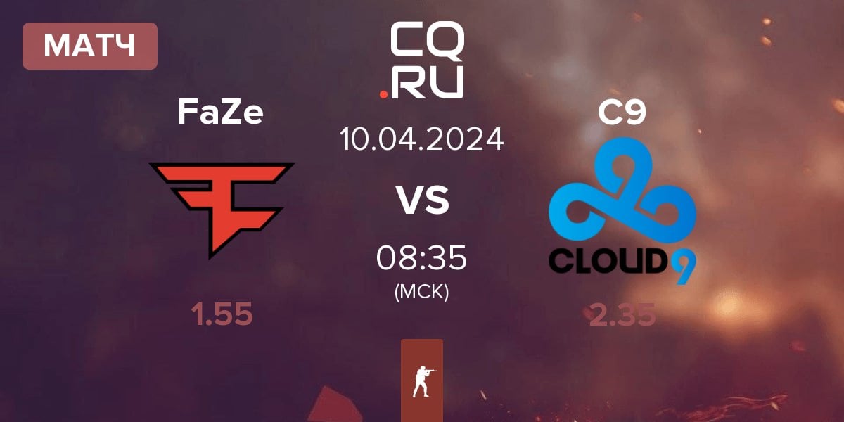 Матч FaZe Clan FaZe vs Cloud9 C9 | 10.04