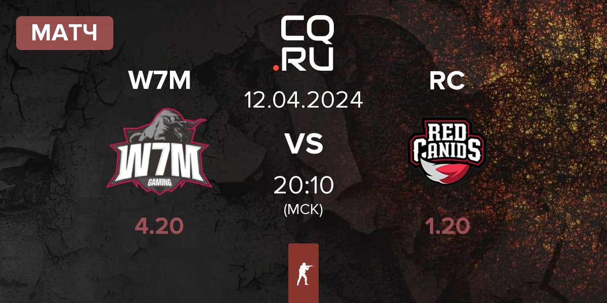 Матч W7M Esports W7M vs Red Canids RC | 12.04