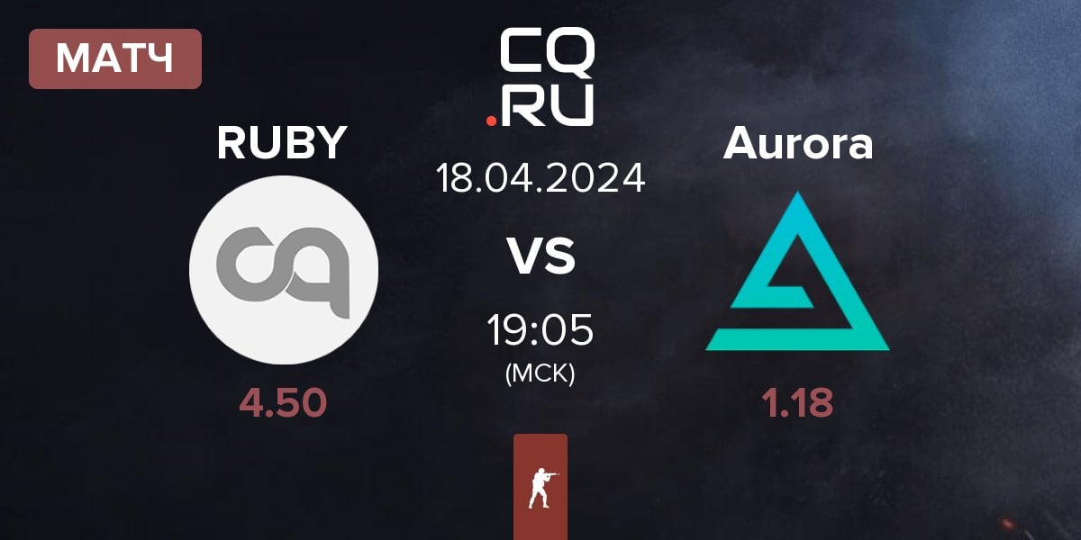 Матч RUBY vs Aurora Gaming Aurora | 18.04