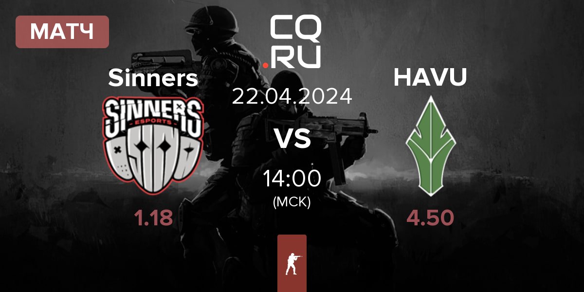 Матч Sinners Esports Sinners vs HAVU Gaming HAVU | 22.04