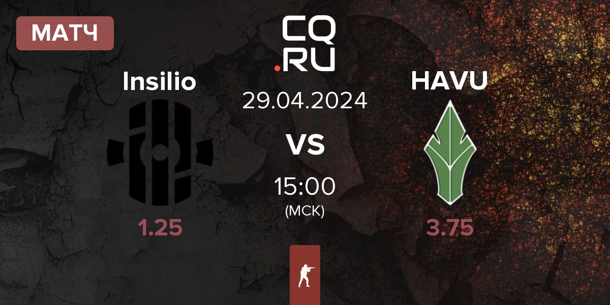 Матч Insilio vs HAVU Gaming HAVU | 29.04