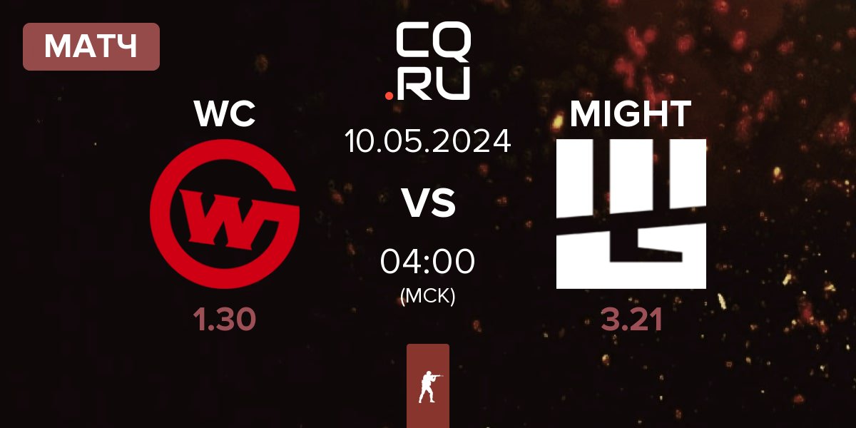 Матч Wildcard Gaming WC vs MIGHT | 10.05