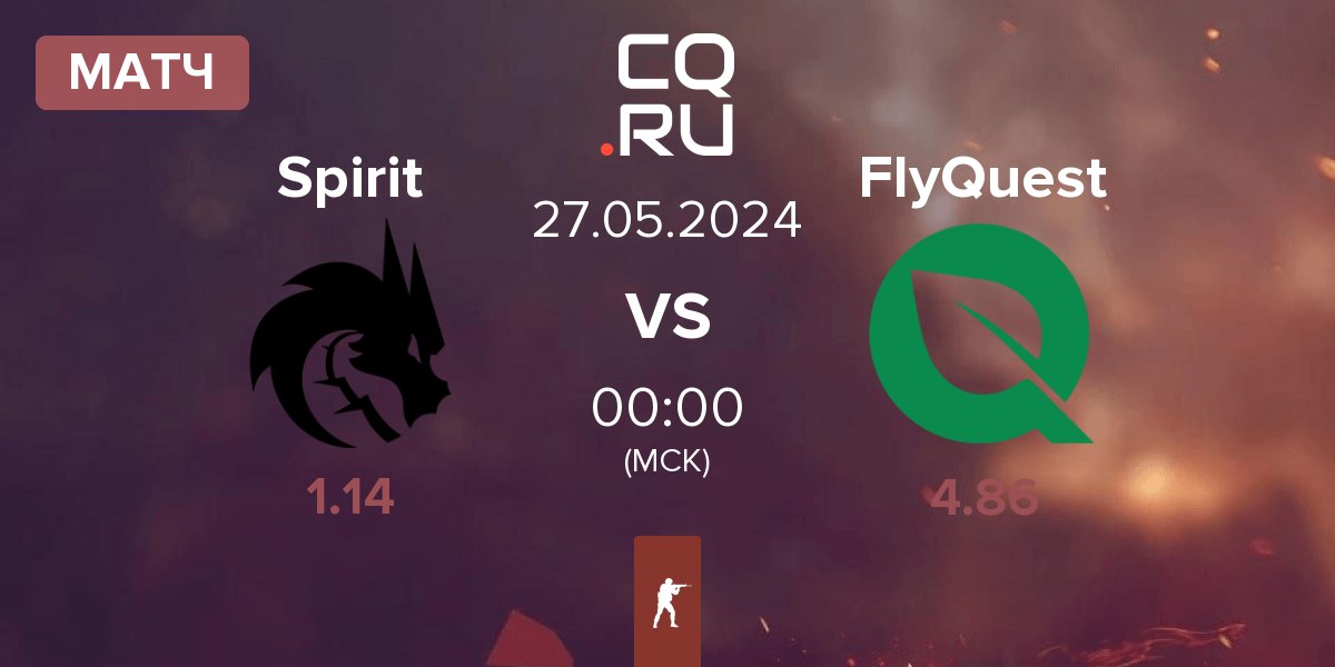 Матч Team Spirit Spirit vs FlyQuest | 27.05