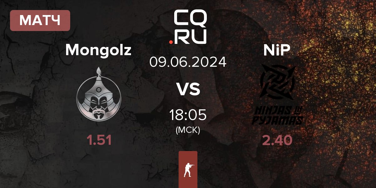 Матч The Mongolz Mongolz vs Ninjas in Pyjamas NiP | 09.06