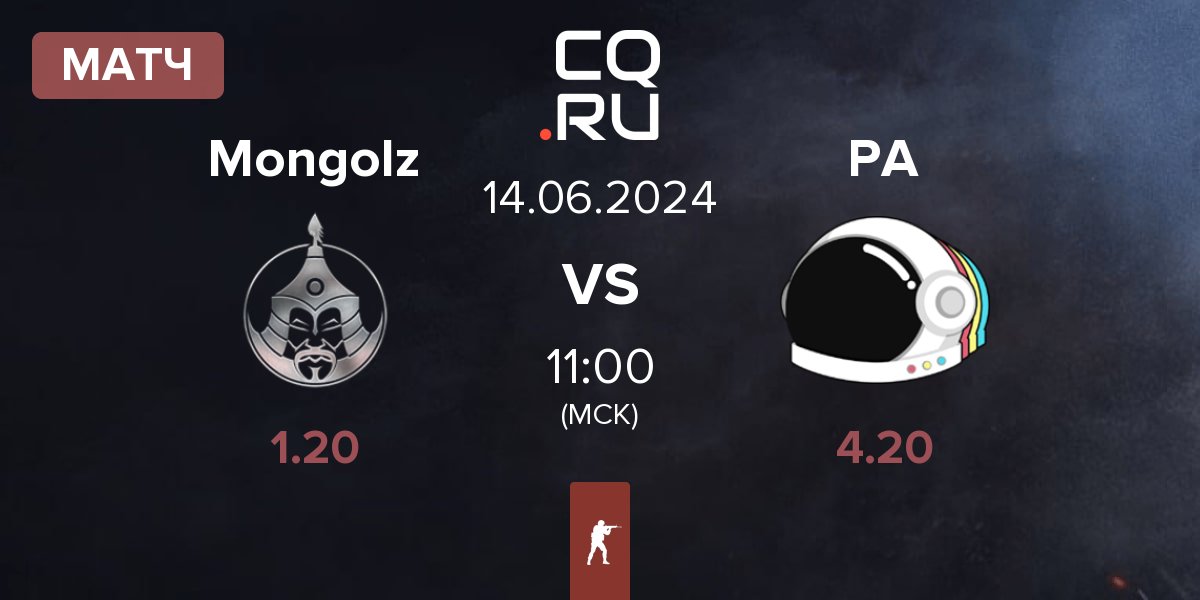 Матч The Mongolz Mongolz vs Party Astronauts PA | 14.06