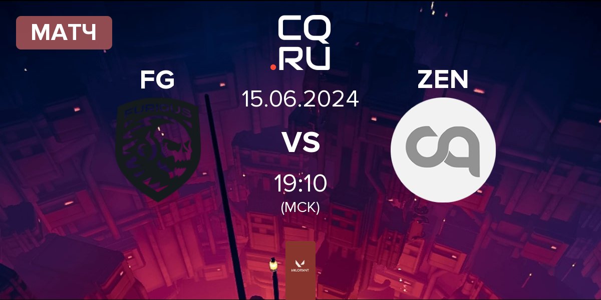 Матч Furious Gaming FG vs Zen eSports ZEN | 15.06