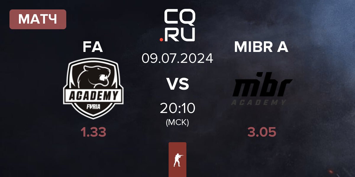 Матч FURIA Academy FA vs MIBR Academy MIBR A | 09.07