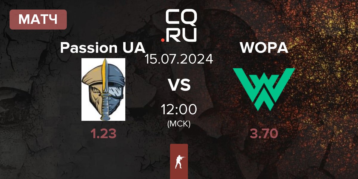 Матч Passion UA vs WOPA Esport WOPA | 15.07