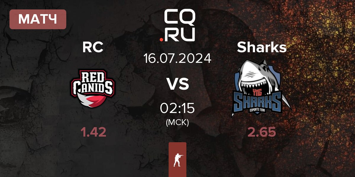 Матч Red Canids RC vs Sharks Esports Sharks | 16.07