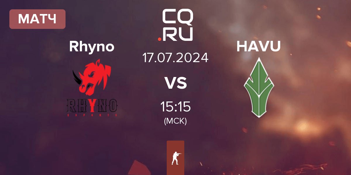 Матч Rhyno Esports Rhyno vs HAVU Gaming HAVU | 17.07