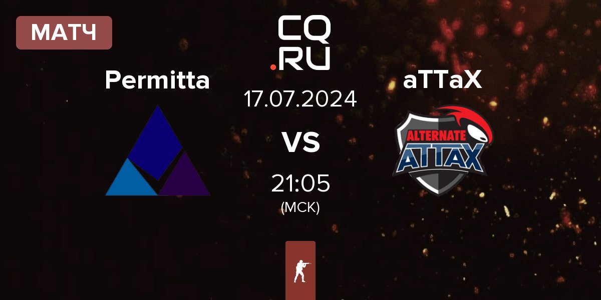 Матч Permitta Esports Permitta vs ALTERNATE aTTaX aTTaX | 17.07