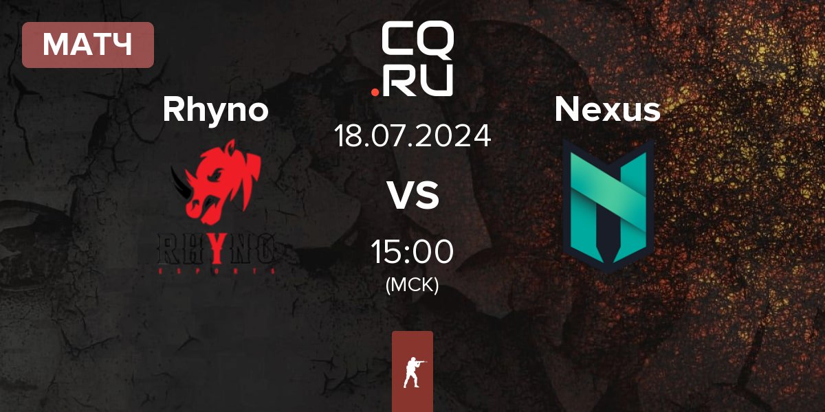 Матч Rhyno Esports Rhyno vs Nexus Gaming Nexus | 18.07