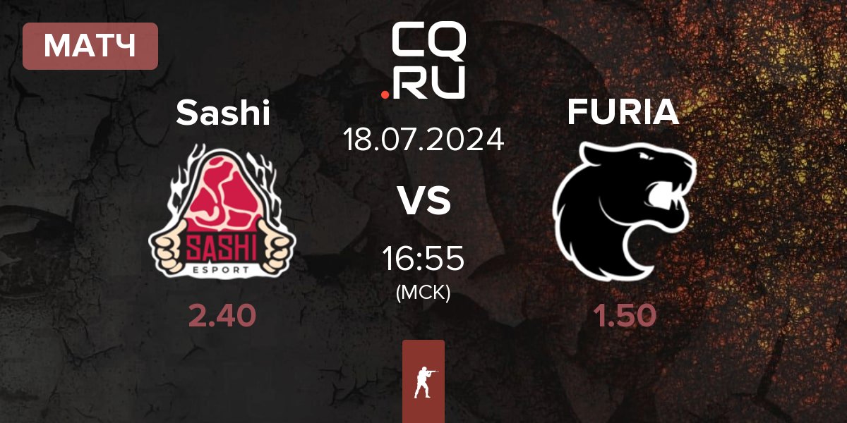 Матч Sashi Esport Sashi vs FURIA Esports FURIA | 18.07