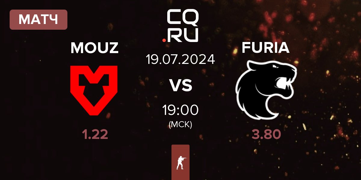 Матч MOUZ vs FURIA Esports FURIA | 19.07