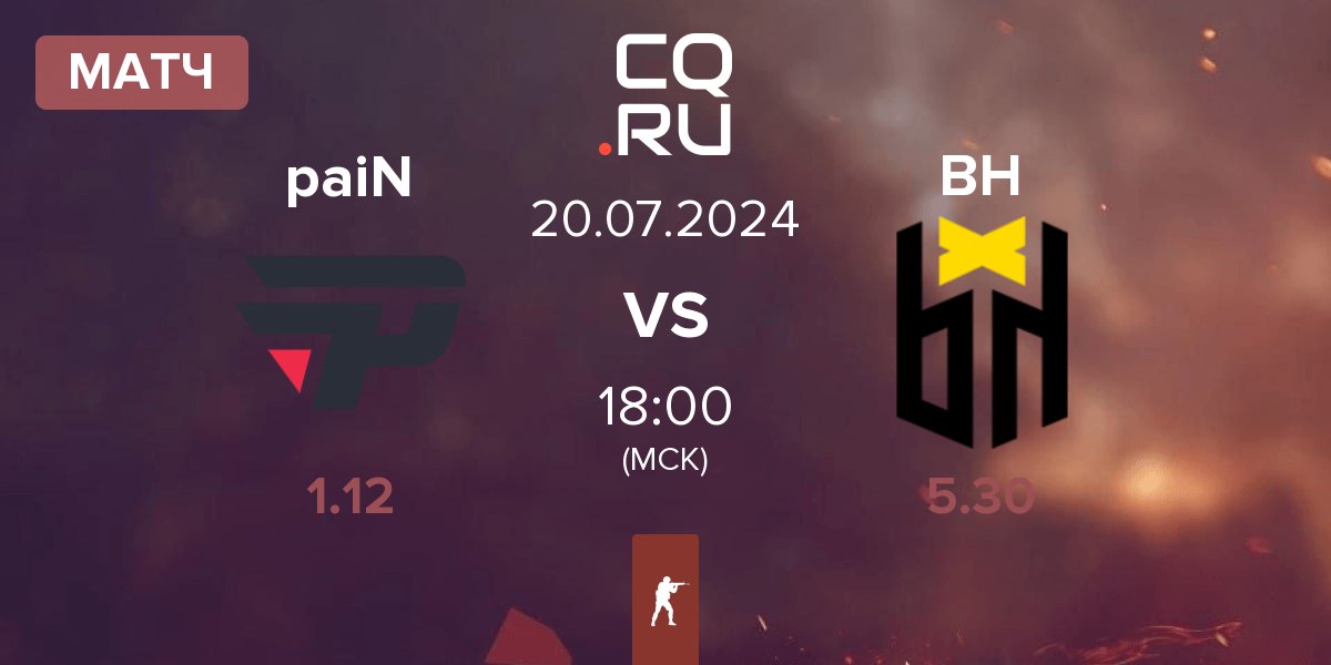 Матч paiN Gaming paiN vs Bounty Hunters BH | 20.07