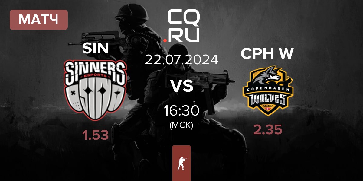 Матч Sinners Esports Sinners vs Copenhagen Wolves CPH W | 22.07