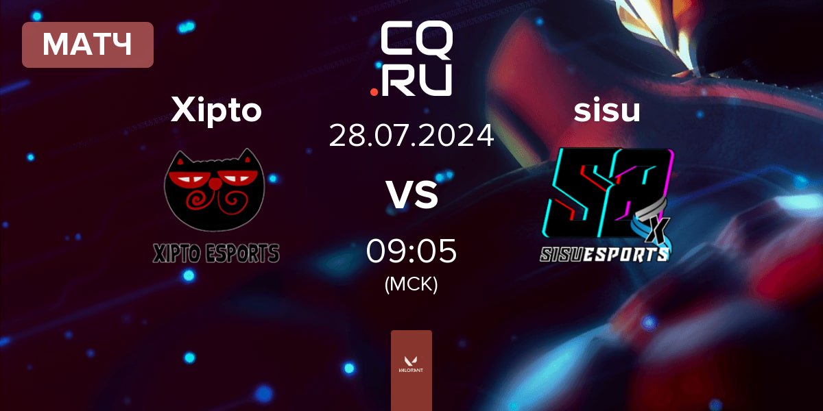 Матч Xipto Esports Xipto vs sisu | 28.07