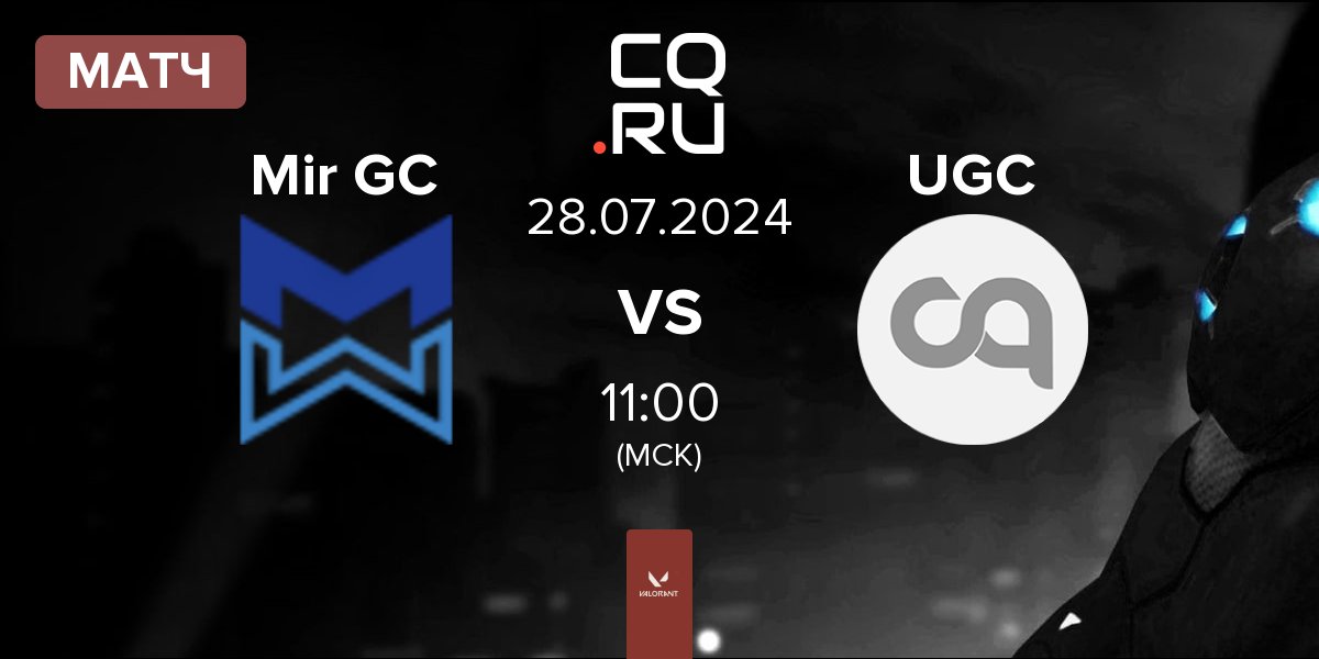 Матч Mir Gaming GC Mir GC vs URACHACHA GC UGC | 28.07