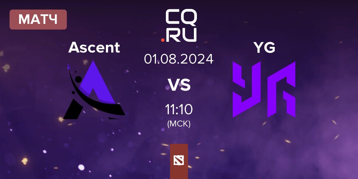 Матч Ascent Esports Ascent vs Yangon Galacticos YG | 01.08