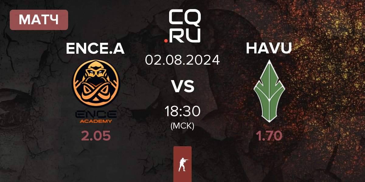 Матч ENCE Academy ENCE.A vs HAVU Gaming HAVU | 02.08