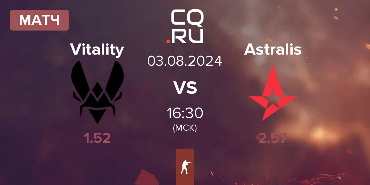 Матч Team Vitality Vitality vs Astralis | 03.08