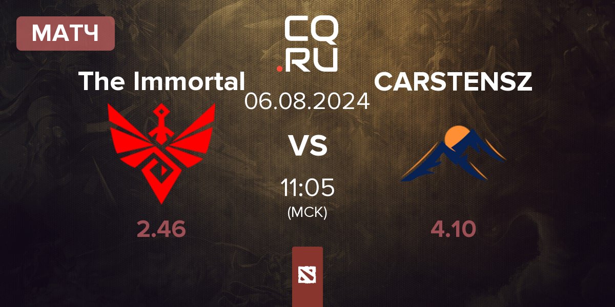 Матч The Immortal vs Carstensz CARSTENSZ | 06.08