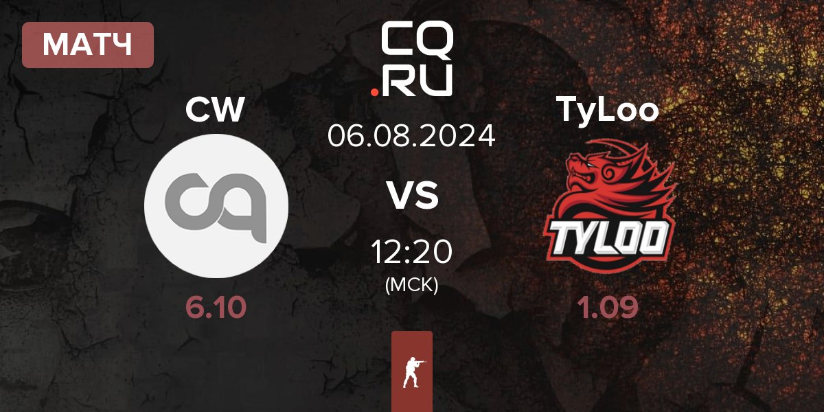 Матч Chinggis Warriors CW vs TyLoo | 06.08