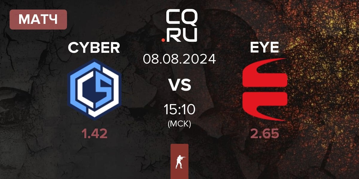 Матч CYBERSHOKE Esports CS vs EYEBALLERS EYE | 08.08