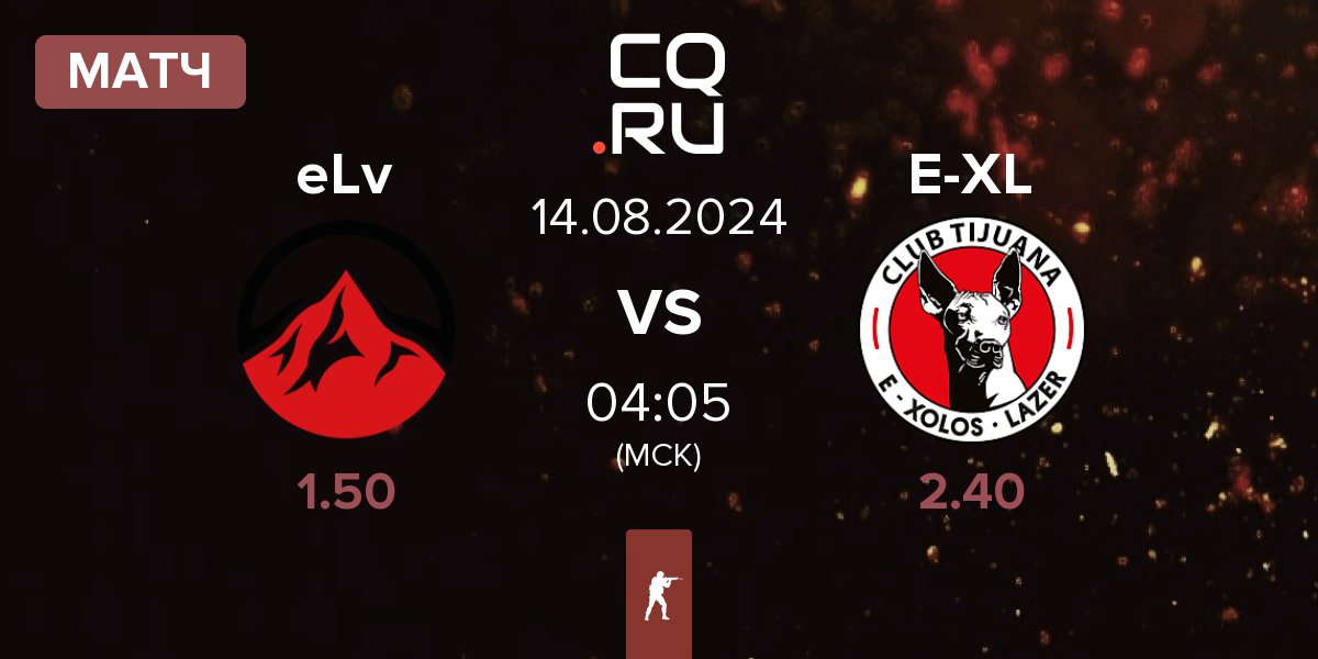 Матч Elevate eLv vs E-Xolos LAZER E-XL | 14.08