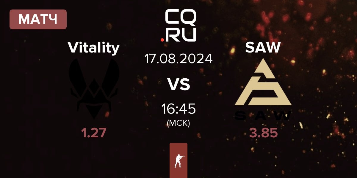 Матч Team Vitality Vitality vs SAW | 17.08