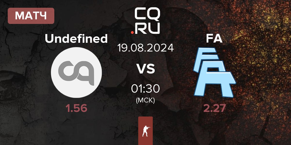 Матч Undefined vs FLUFFY AIMERS FA | 19.08