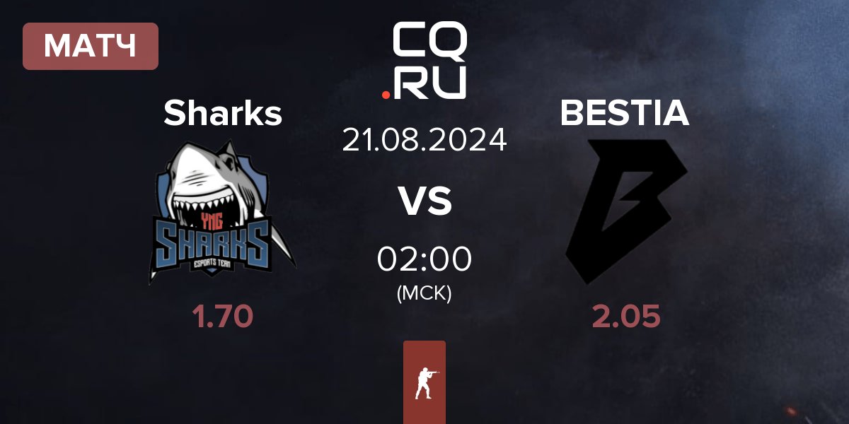 Матч Sharks Esports Sharks vs BESTIA | 21.08