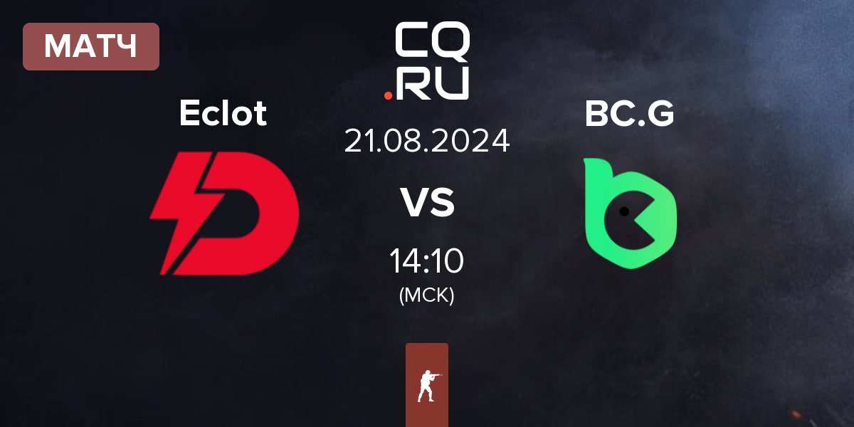 Матч Dynamo Eclot Eclot vs BC.Game Esports BC.G | 21.08