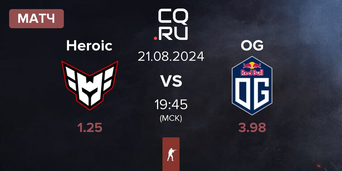 Матч Heroic vs OG Gaming OG | 21.08