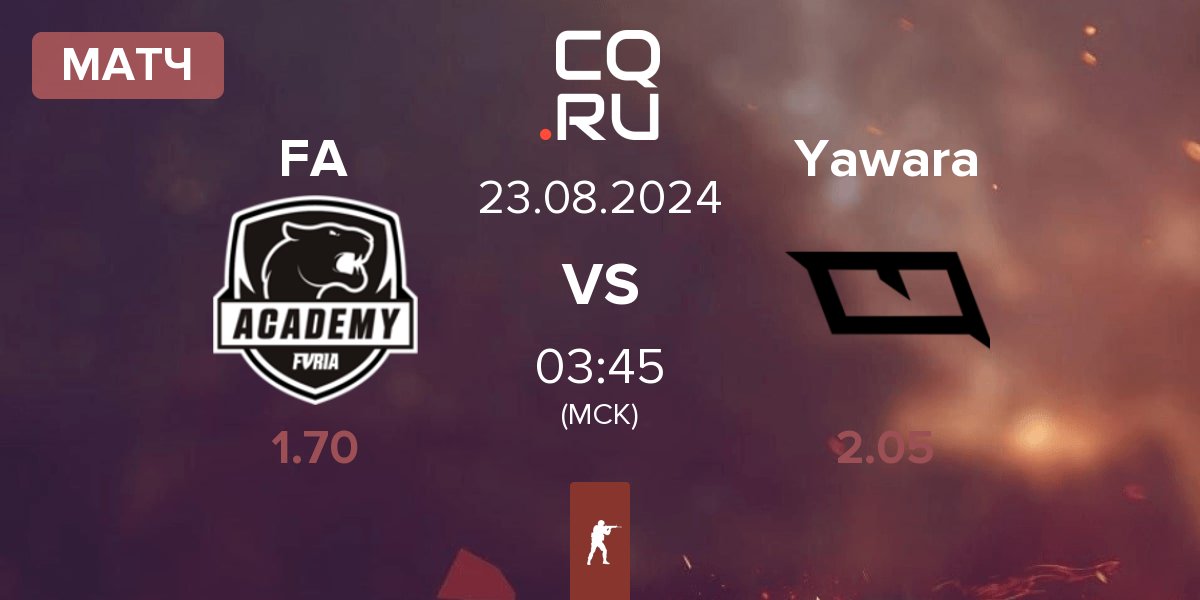 Матч FURIA Academy FA vs Yawara Esports Yawara | 23.08