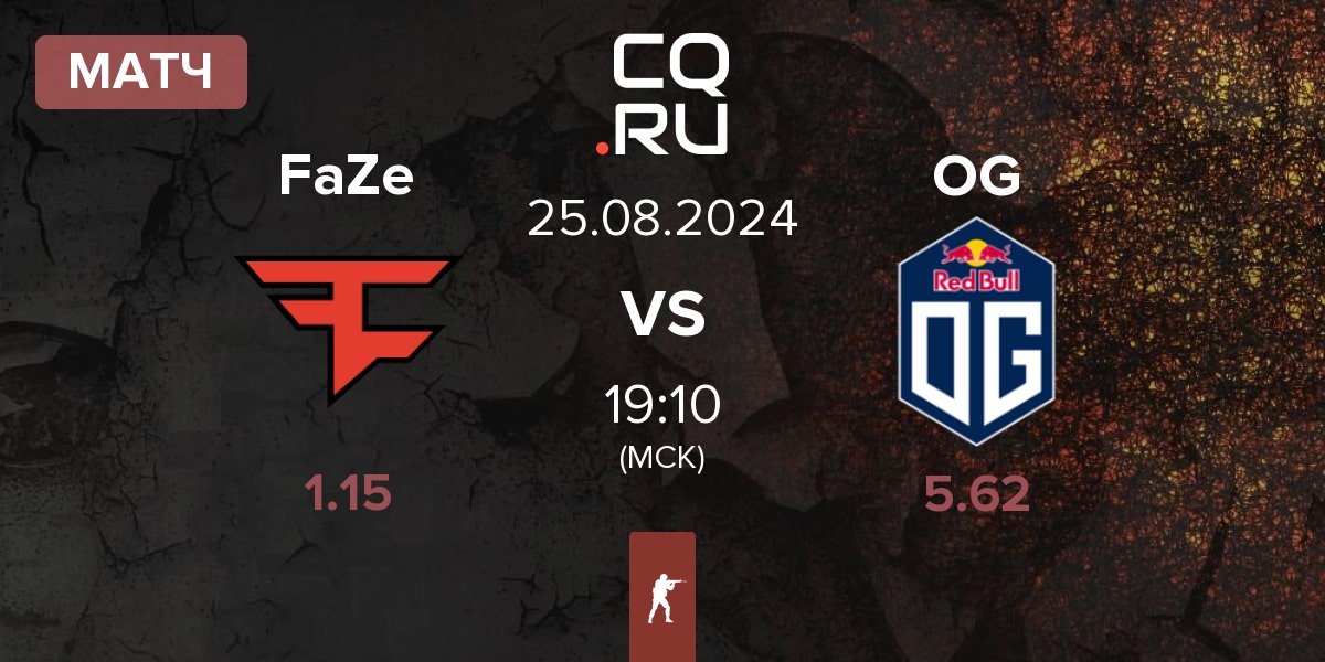 Матч FaZe Clan FaZe vs OG Gaming OG | 25.08