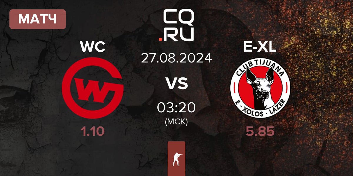 Матч Wildcard Gaming WC vs E-Xolos LAZER E-XL | 27.08