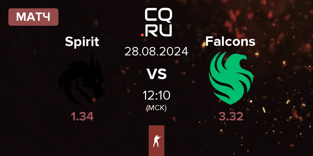 Матч Team Spirit Spirit vs Team Falcons Falcons | 28.08