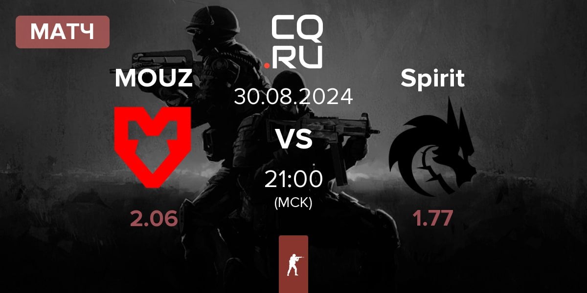 Матч MOUZ vs Team Spirit Spirit | 30.08