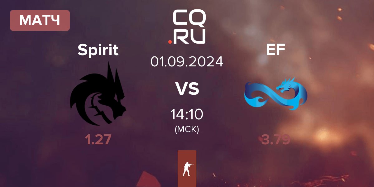 Матч Team Spirit Spirit vs Eternal Fire EF | 01.09