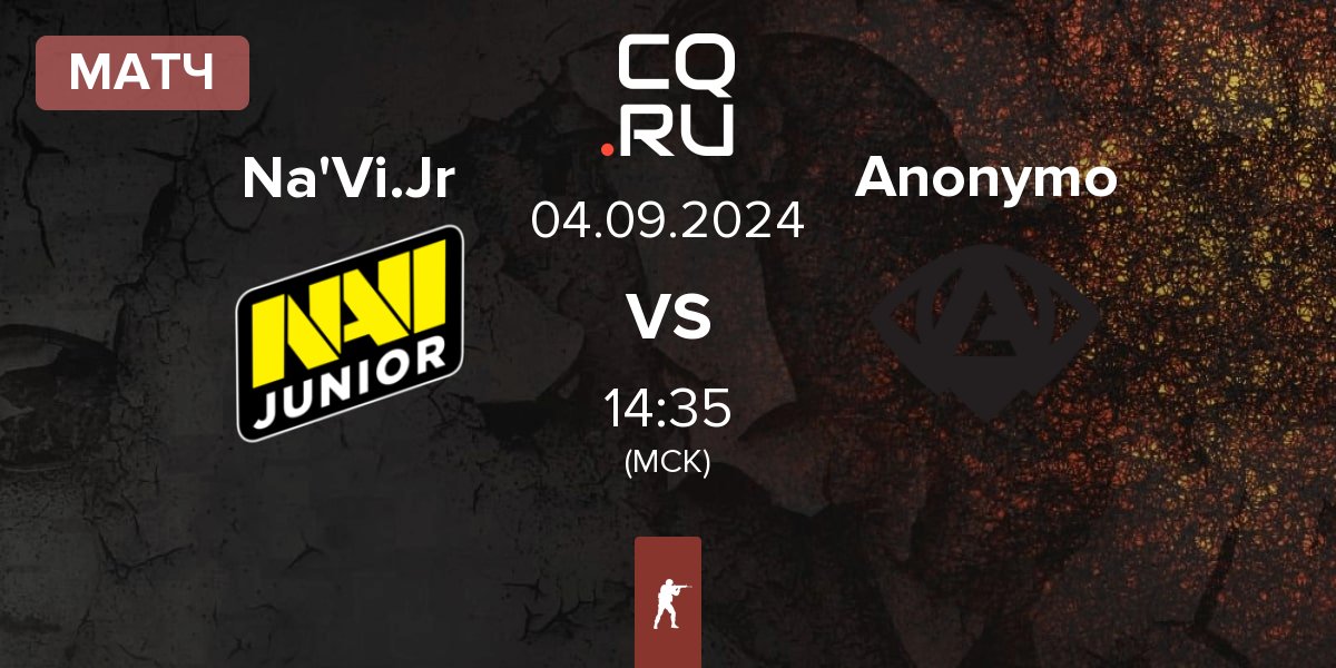 Матч Natus Vincere Junior Na'Vi.Jr vs Anonymo Esports Anonymo | 04.09