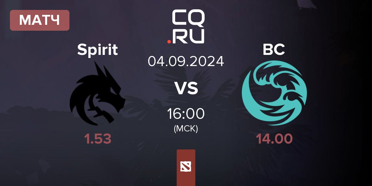 Матч Team Spirit Spirit vs beastcoast BC | 04.09