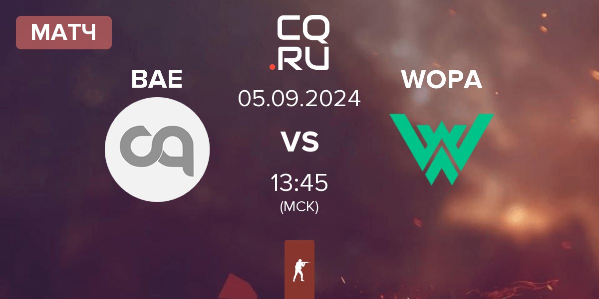 Матч Apogee vs WOPA Esport WOPA | 05.09