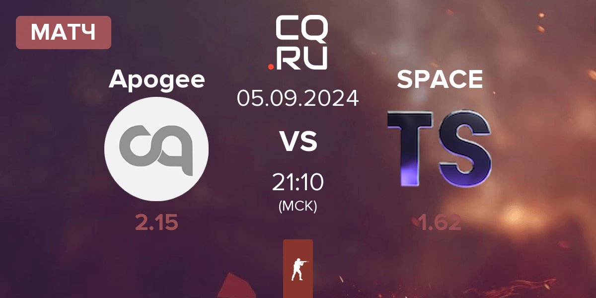 Матч Apogee vs Team Space SPACE | 05.09