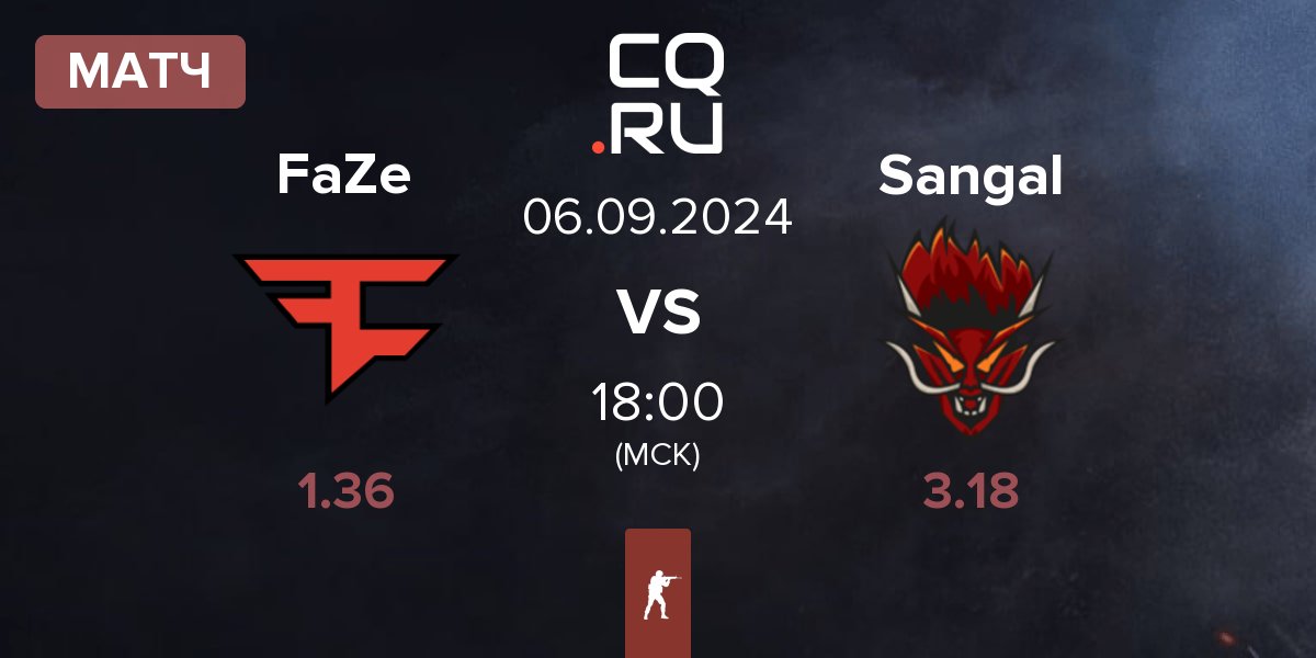 Матч FaZe Clan FaZe vs Sangal Esports Sangal | 06.09