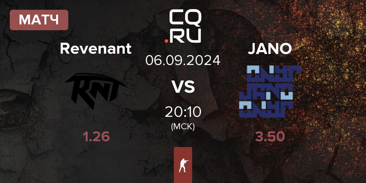 Матч Revenant Esport Revenant vs JANO Esports JANO | 06.09